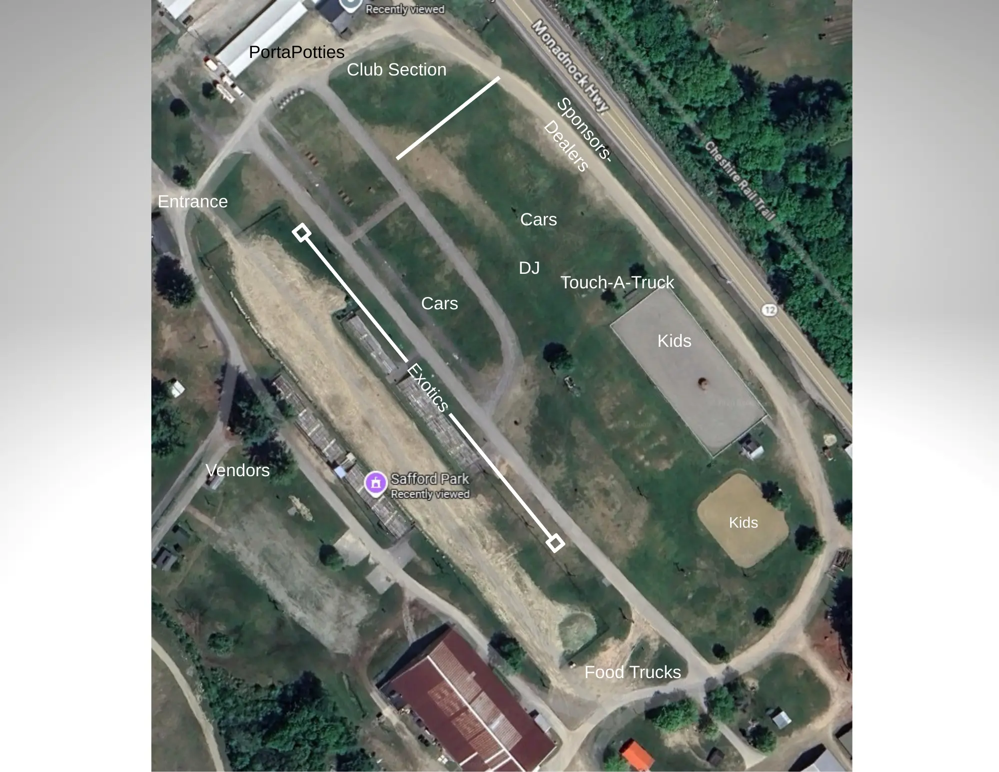 Fairground Setup and Layout Map