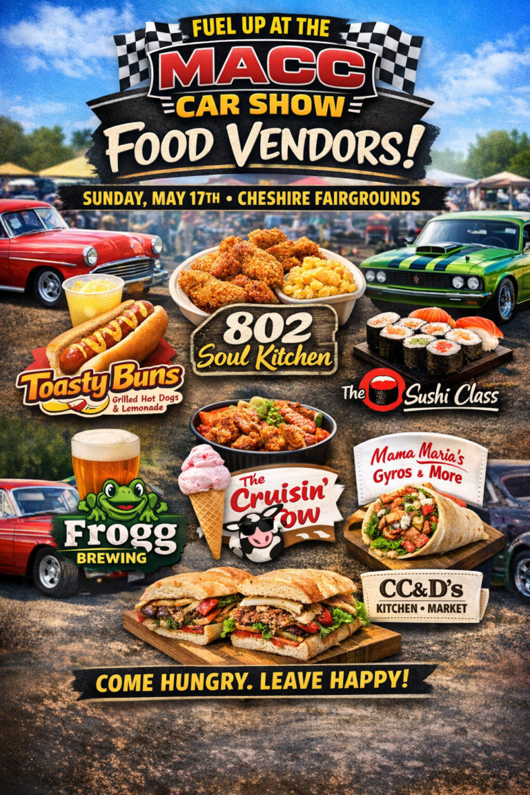 The Flavors of May 17th: Meet the Food Vendors Fueling This Year’s Monadnock Area Cars & Culture Show
